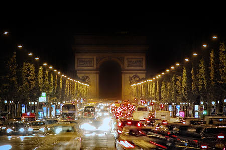 Champs-Elysées and the Arc de Triomphe