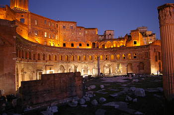 trajansmarket in Rome near Forum Romanum