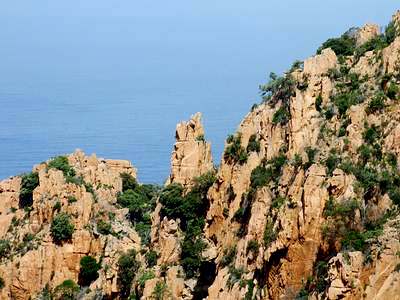 Calanche an der Westkste von Korsika