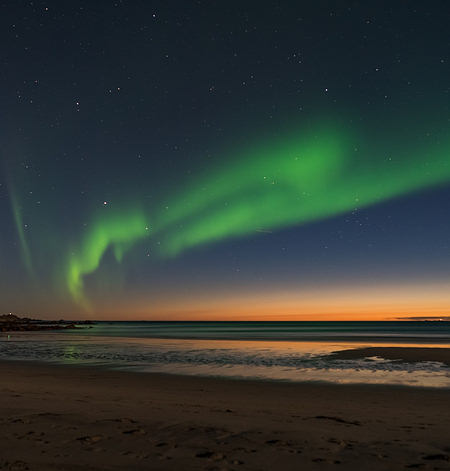 Nordlicht und Sternenhimmel