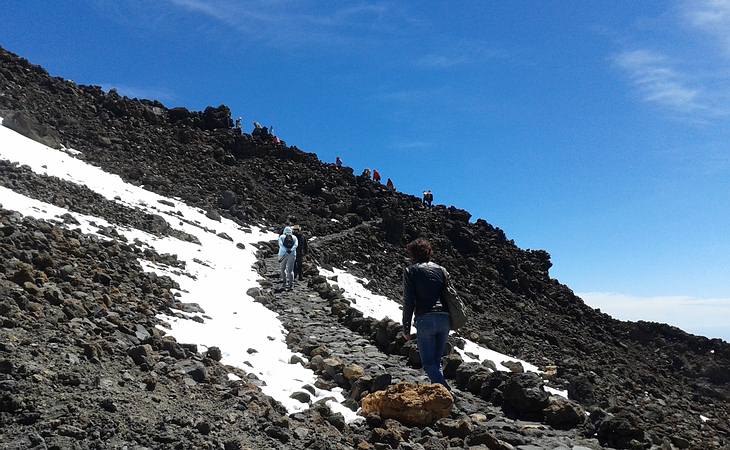 Wanderwege auf dem Vulkan Teide