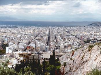 Blick auf Athen