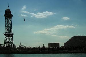 Transbordador Aeri - Quer über das Hafenbecken von Barcelona
