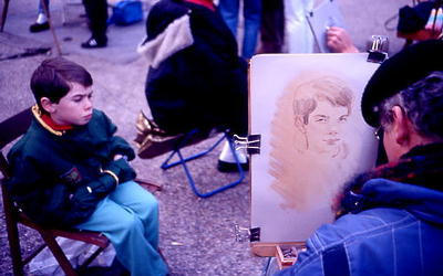 Painters as well as poets and musicians on Montmartre