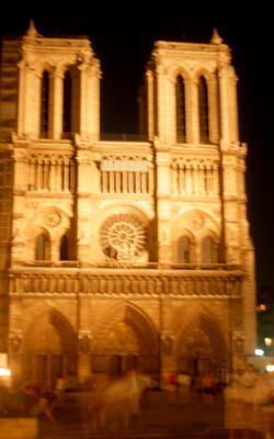 Notre-Dame de Paris by night