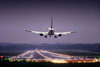 Landeanflug auf den Flughafen Fuhlsbttel