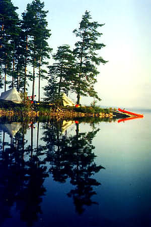 Morgens - spiegelglatter See