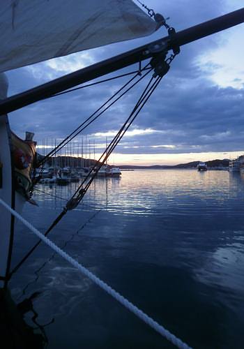 Abends im Hafen von Mali Losinj Abends im Hafen von Mali Losinj