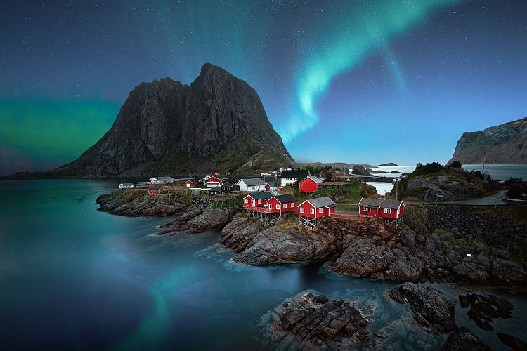 Nordlicht ?ber den Lofoten