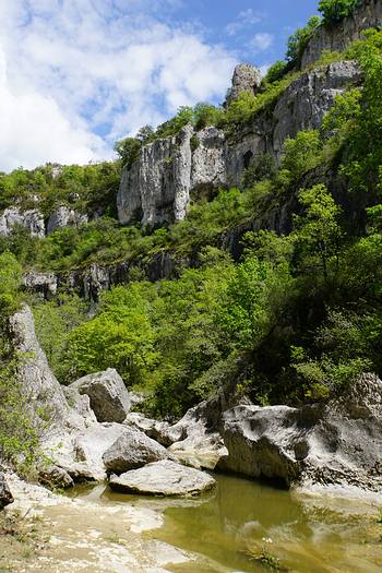Im Flussbett der Gorges d&acute;Oppedette