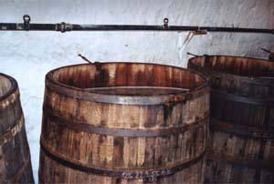 Reifefässer mit Bier