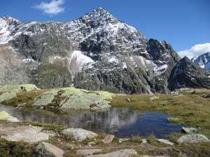 Impressionen vom Weg zur Hildesheimer Hütte des DAV in den Alpen (Ötztal, Sölden, Österreich)