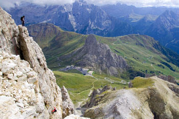 Marmolata und Sellagruppe - Dolomiten - Alpen  / Bild 36234526