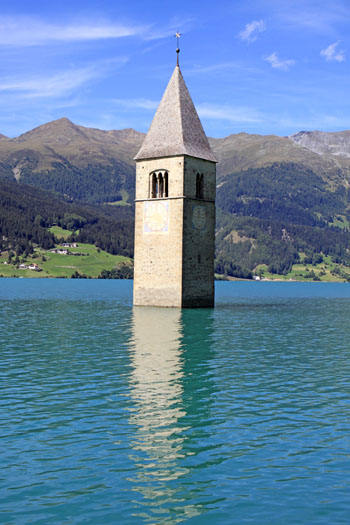 Kirchturm im Reschensee S�dtirol  / Bild 38391062