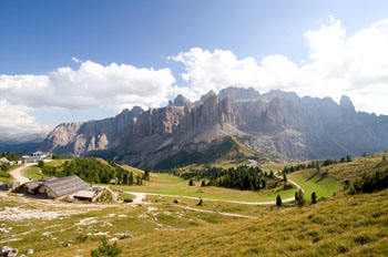 Gr�dner Joch und Sellagruppe  - Dolomiten - Alpen  / Bild 46906899
