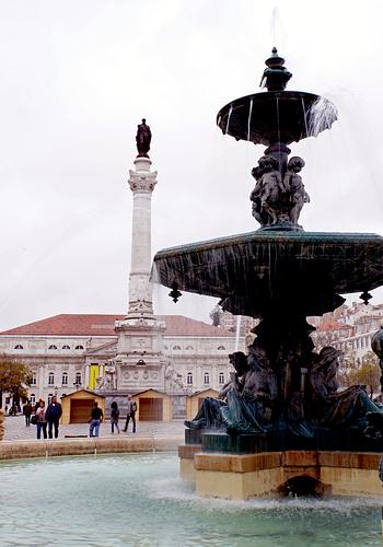 Rossio: Platz Praça Dom Petro IV.