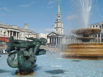 Trafalgar Square Brunnen