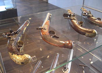 Alte Waffen im Museum auf der Salzburg
