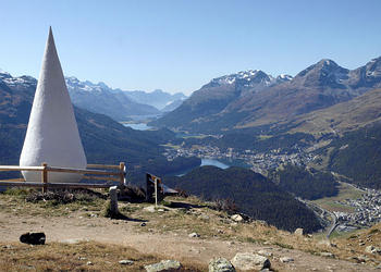 Muottas Muragl mit Blick auf St.Moritz
