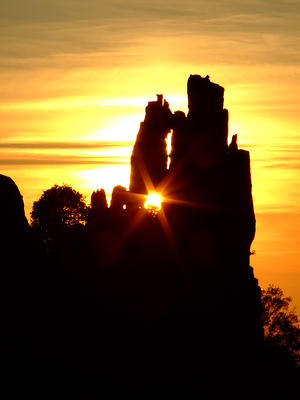 Sonnenuntergang in der Calanche. 