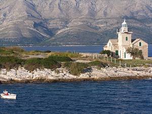 Leuchtturm der Insel Hvar