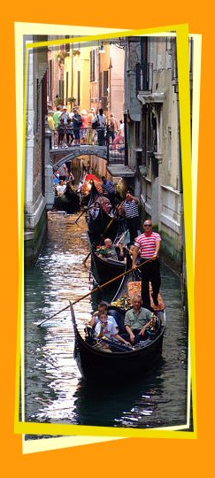 Gondelfahrt in Venedig mit einem Gondoliere
